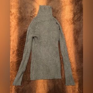 Grey turtle neck